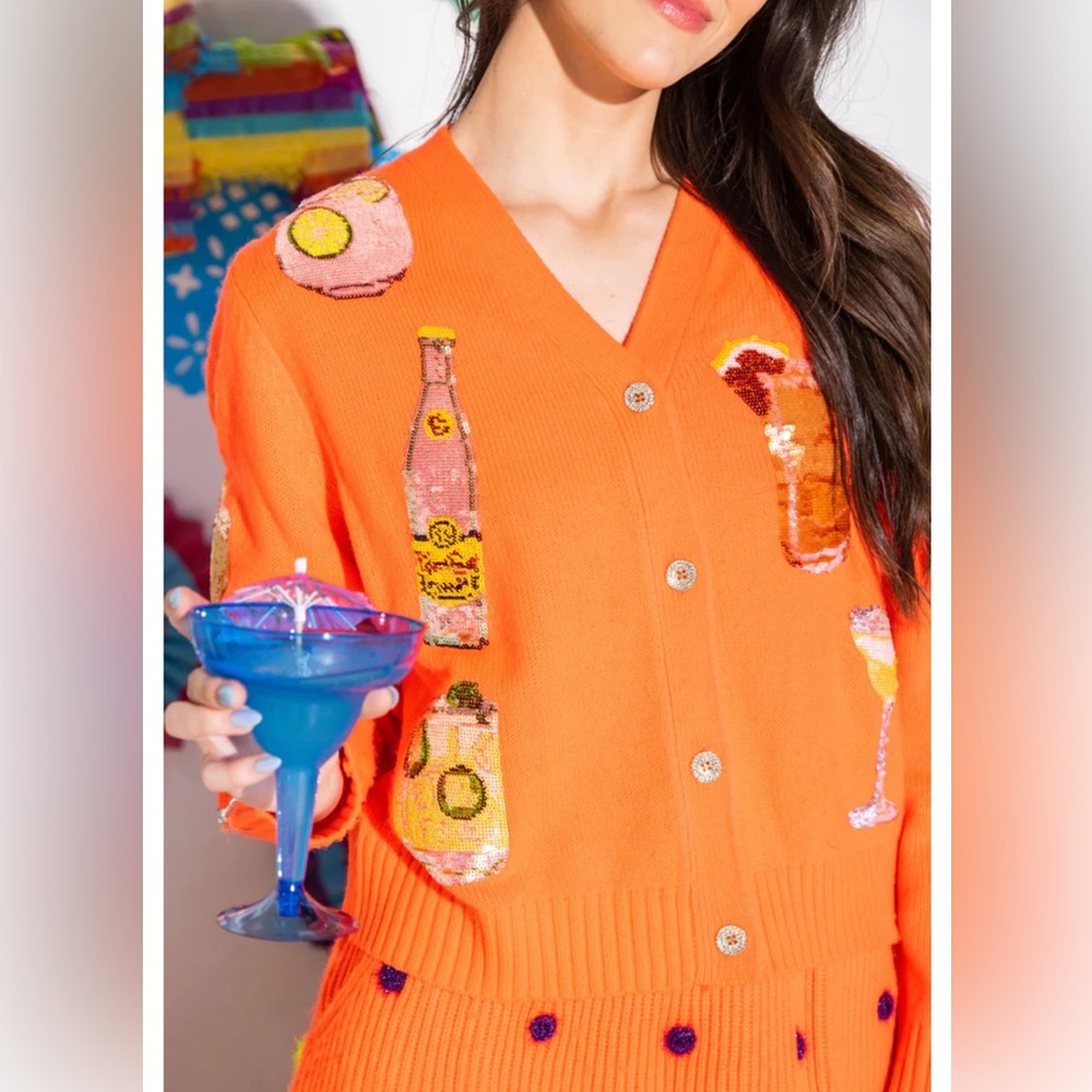 New Queen of Sparkles Drink Cardigan